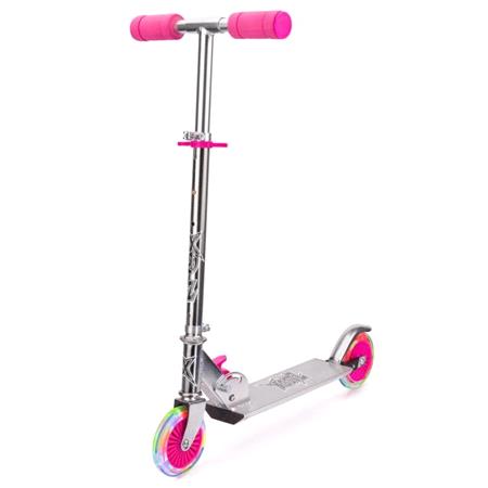 Xootz Light Up Folding Scooter (Age Group 5+ Years)   Pink