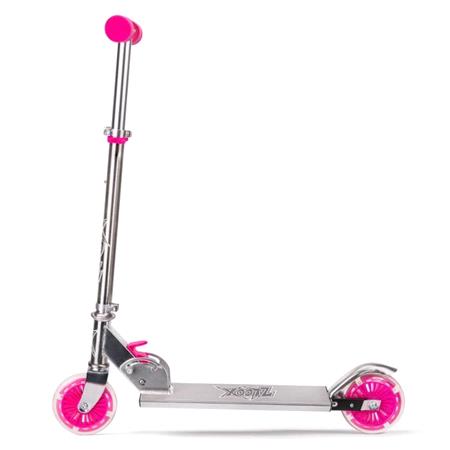 Xootz Light Up Folding Scooter (Age Group 5+ Years)   Pink