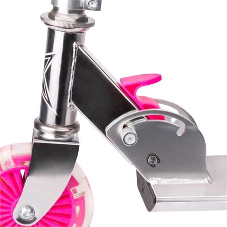 Xootz Light Up Folding Scooter (Age Group 5+ Years)   Pink