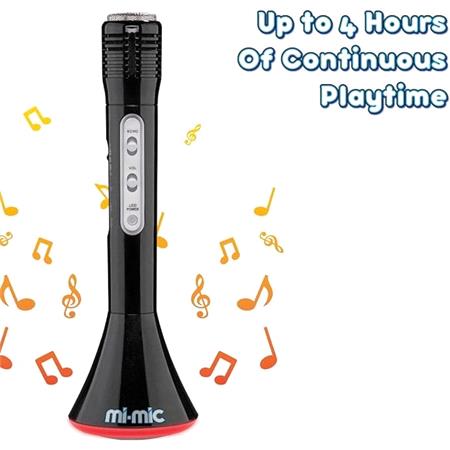 Mi Mic Kids Karaoke Microphone with Speaker   Black