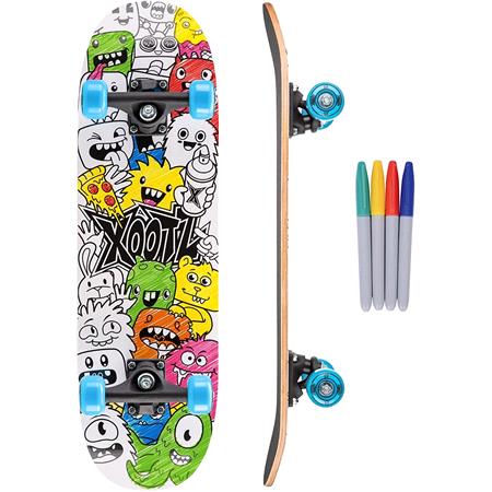 Xootz Sketch Ya Deck 28 Inch Skateboard