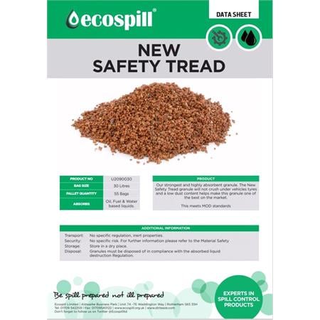Ecospill Safety Tread Absorbent Spill Granules   30 Litres