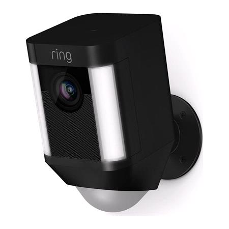 Ring Spotlight Wireless Battery Security Camera   Black