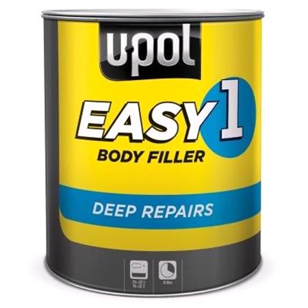 U POL EASY 1 Lightweight Body Filler For Deep Repairs   Grey   3 Litre