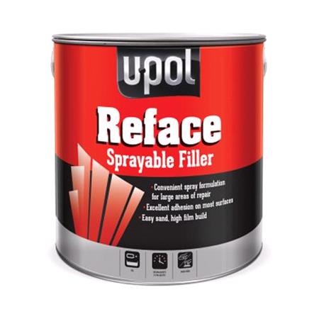 U POL REFACE   2K Polyester Sprayable Filler   White   1 Litre