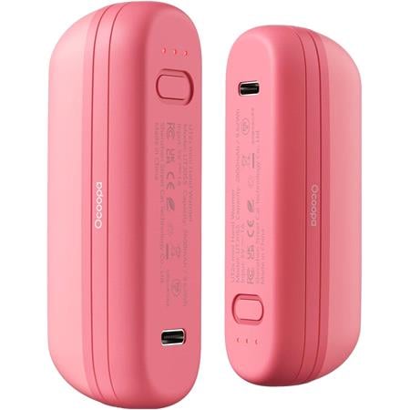 Ocoopa UT2s Mini Double Rechargeable Hand Warmers and Power Banks 5200mAh   Pink