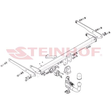 Steinhof Automatic Detachable Towbar (vertical system) for Volkswagen TAIGO 2021 Onwards (excl. R Line)