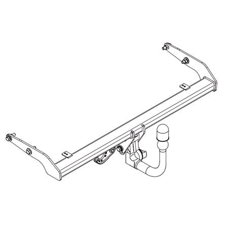 Steinhof Automatic Detachable Towbar (vertical system) for Volkswagen T CROSS, 2018 Onwards