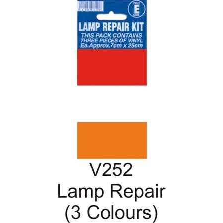 Castle Promotions Lamp Repair Outside Sticker   Pack Of 3 Colours