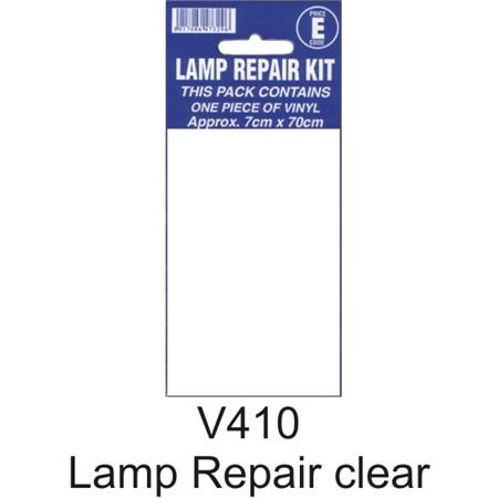 Castle Promotions Lamp Repair Outside Sticker   Transparent
