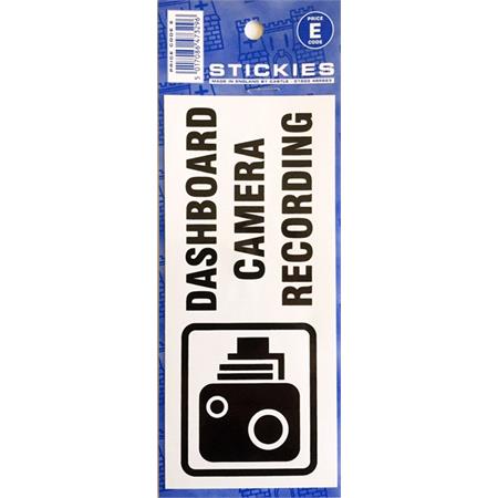 Dashboard Camera Recording Vinyl Sticker