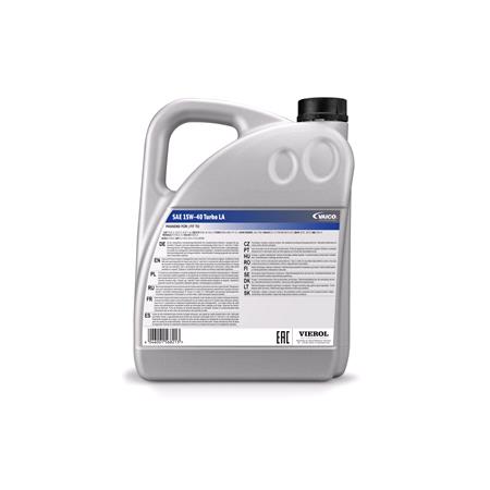 Engine Oil, SAE 15W 40 Turbo LA 5 Ltr