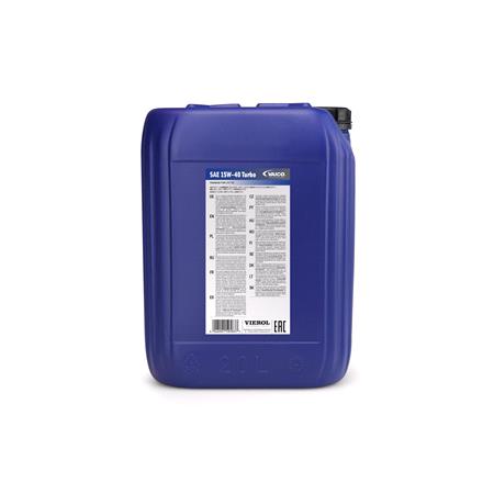 Engine Oil, SAE 15W 40 Turbo 20 Ltr