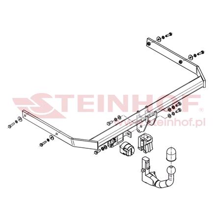 Steinhof Automatic Detachable Towbar (vertical system) for Volkswagen JETTA IV, 2011 Onwards