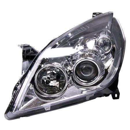 Right Headlamp (Chrome Bezel, Halogen, Takes H1/H7 Bulbs, Supplied Without Motor) for Opel VECTRA C GTS 2006 on