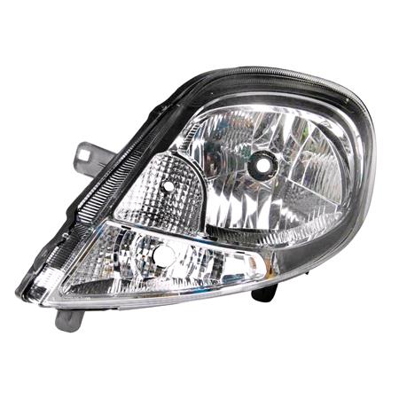 Left Headlamp (With Clear Indicator, Halogen, Takes H4 Bulb, Supplied With Motor & Bulb, Original Equipment) for Renault TRAFIC II Van 2007 on