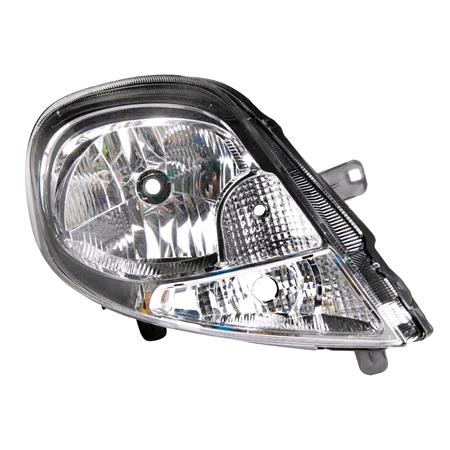 Right Headlamp (With Clear Indicator, Halogen, Takes H4 Bulb, Supplied Without Motor) for Renault TRAFIC II Bus 2007 on