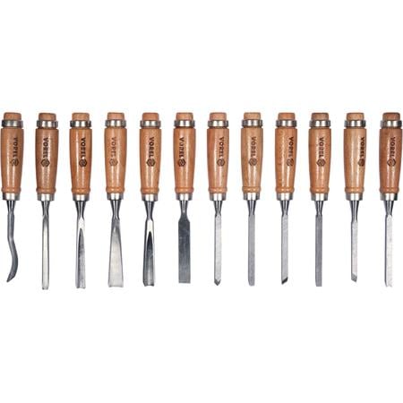 Vorel 12 Piece Wood Carving Chisel Set