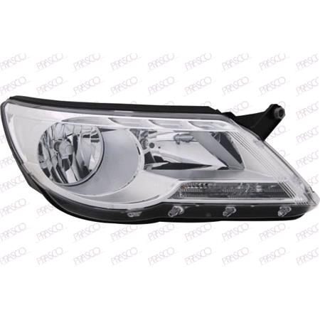 Left Headlamp (With Motor) Volkswagen TIGUAN 2008 2011