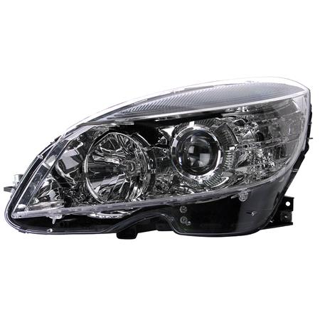 Left Headlamp (Halogen, Takes H7 / H7 Bulbs) for Mercedes C CLASS 2007 on