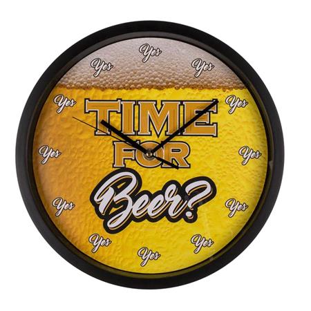 Time For Beer Wall Clock   29cm