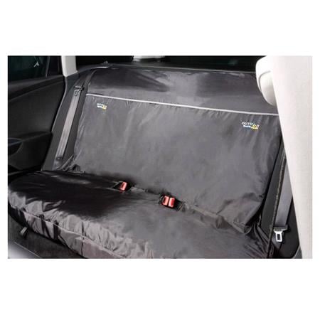 Universal Rear Bench Protective Seat Cover   Black 