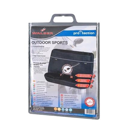 Universal Rear Bench Protective Seat Cover   Black 