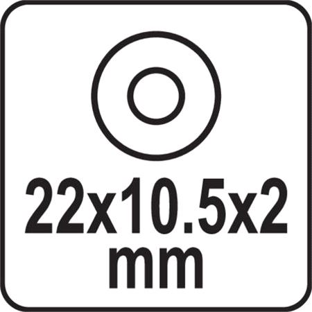 TILE CUTTING WHEEL 22x10.5x2MM