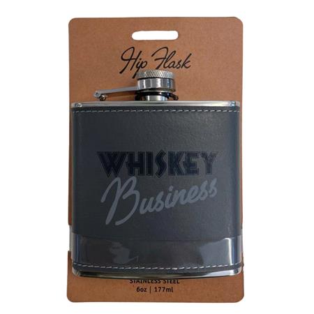 Hip Flask Whiskey Business
