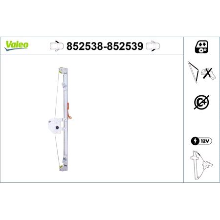 Valeo Left Front Window Regulator   852538