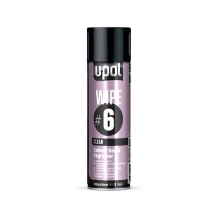 U POL WIPE#6 Solvet Based Degreaser   Clear   450ml
