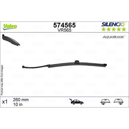 Valeo VR565 Silencio Rear Wiper Blade (260mm) for Volvo V60 II 2018 Onwards
