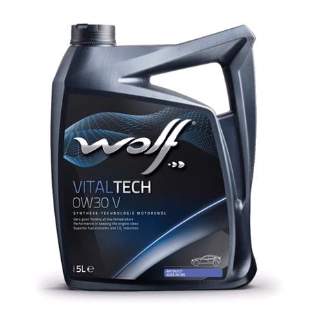 Wolf VitalTech 0W30 V Full Synthetic Engine Oil   5 Litre