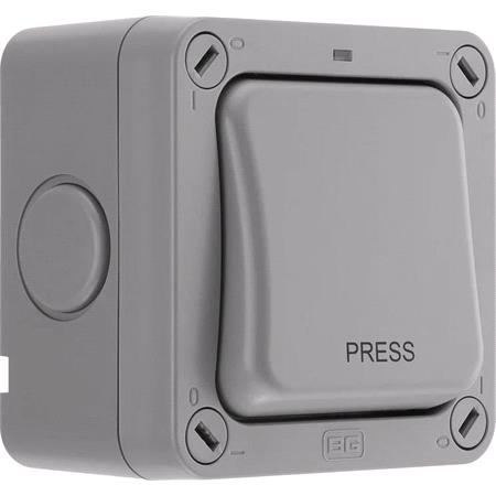 BG Nexus Storm IP66 Weatherproof Slim Retractive Switch, 20A 2 Way