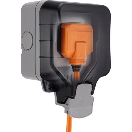 BG Nexus Storm IP66 Weatherproof Single Unswitched 13A Power Socket