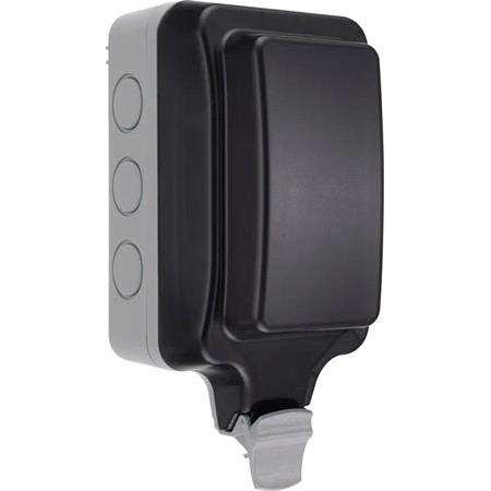 BG Nexus Storm IP66 Weatherproof Single Adjustable Position Unswitched 13A Power Socket with Large Enclosure