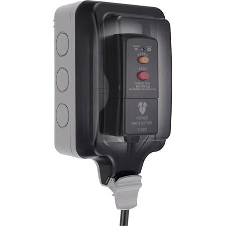 BG Nexus Storm IP66 Weatherproof Single Adjustable Position Unswitched 13A Power Socket with Large Enclosure