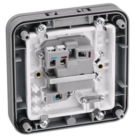 BG Nexus Storm IP66 Weatherproof Switched Fused 13A Connection Unit, with Indicator