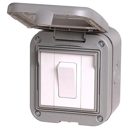 BG Nexus Storm IP55 Weatherproof Single Switch, 10AX