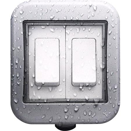 BG IP55 Weatherproof Double Switch, 10AX