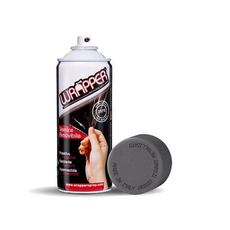 Wrapper Removable Vehicle Wrap Film 400 ml   Metallic titanium grey