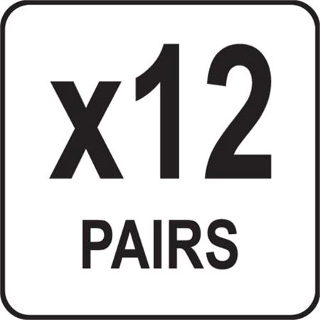 WORKING GLOVES, BLACK 10" (12 PAIRS)