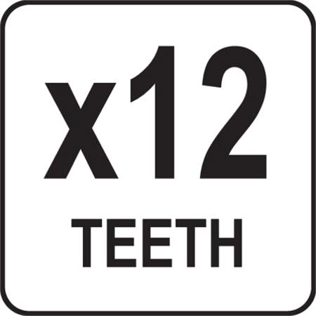 RAKE 12 TEETH W. HANDLE