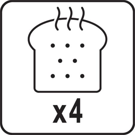 TOASTER 1300 1500W BLACK