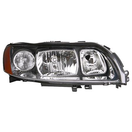 Right Headlamp (Halogen, Takes H7 / H9 Bulbs, Supplied Without Motor) for Volvo V70 Mk II 2004 2007
