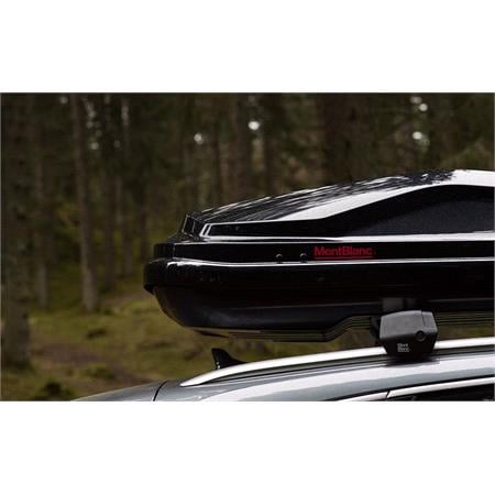 Mont Blanc Xplore silver aluminium wing Roof Bars for V90 II 2016 Onwards