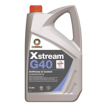 Comma Xstream G40 Antifreeze & Coolant   Concentrated   5 Litre
