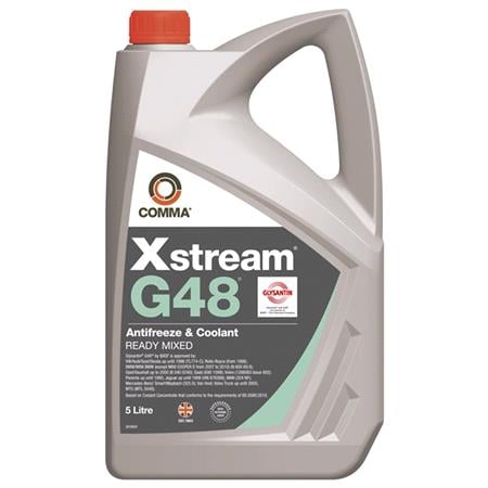 Comma Xstream G48 Antifreeze & Coolant   Ready To use   5 Litre
