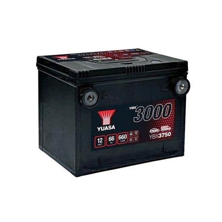 YBX3000 Range, 750 Battery, 66Ah 660ccp, 230 x 179 x 185mm,  uS Front terminal Type 