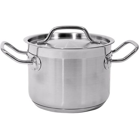 DEEP STOCKPOT W/LID SS 16x12CM  2,4L